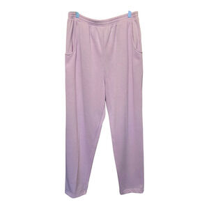 Vintage No Excuses Womens Pull On Sweatpants Large Purple Retro NWT Deadstock